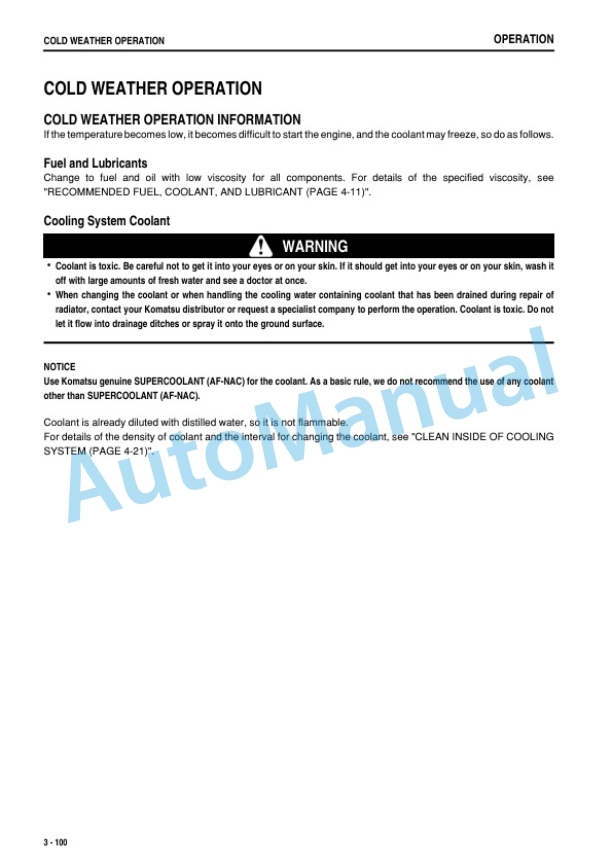 Komatsu PC20MR-3 Hydraulic Excavator Operation and Maintenance Manual TEN00707-02 4 Komatsu PC20MR-3 Hydraulic Excavator Operation and Maintenance Manual TEN00707-02 - Image 4