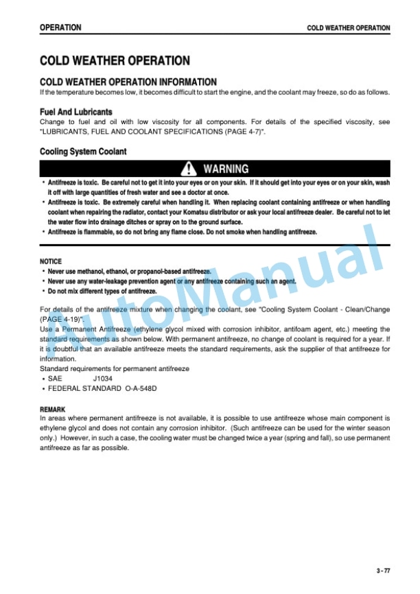 Komatsu PC20MRX-1 Hydraulic Excavator Operation and Maintenance Manual SEAM035202T 4 Komatsu PC20MRX-1 Hydraulic Excavator Operation and Maintenance Manual SEAM035202T - Image 4