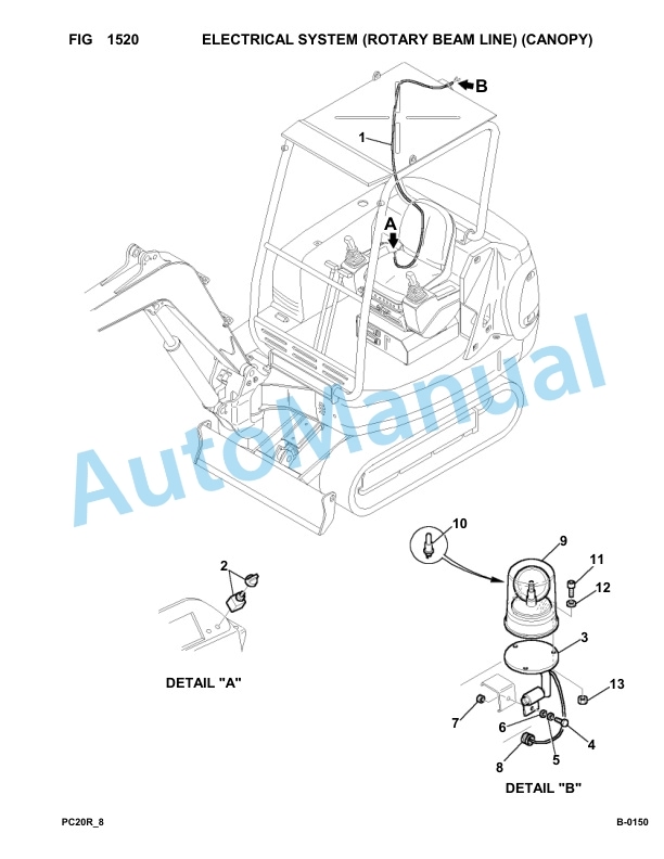 Komatsu PC20R-8 Hydraulic Excavator Parts Manual F30001-up 2 Komatsu PC20R-8 Hydraulic Excavator Parts Manual F30001-up-2