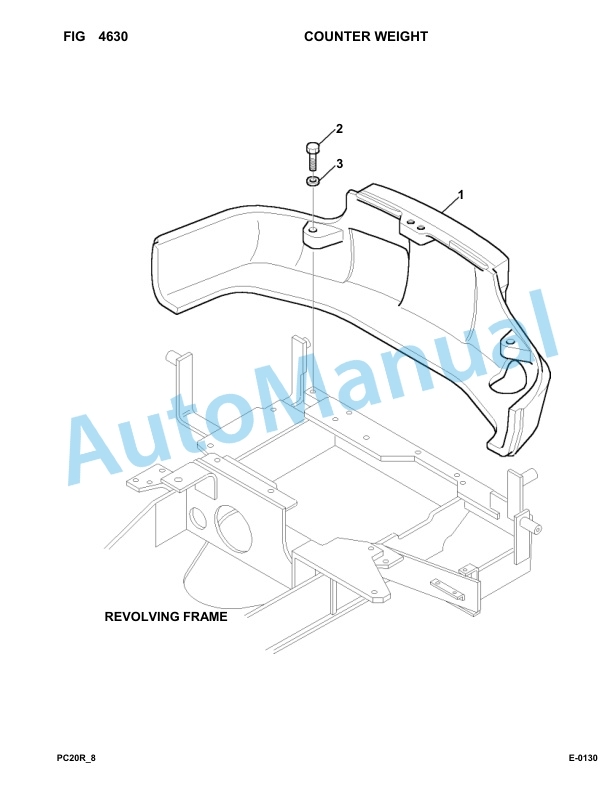Komatsu PC20R-8 Hydraulic Excavator Parts Manual F30001-up 3 Komatsu PC20R-8 Hydraulic Excavator Parts Manual F30001-up-3