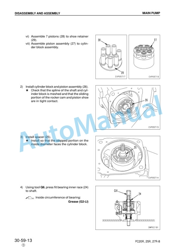 Komatsu PC20R-8, PC25R-8, PC27R-8 Hydraulic Excavator Shop Manual SEBM010801 5 Komatsu PC20R-8, PC25R-8, PC27R-8 Hydraulic Excavator Shop Manual SEBM010801 - Image 5