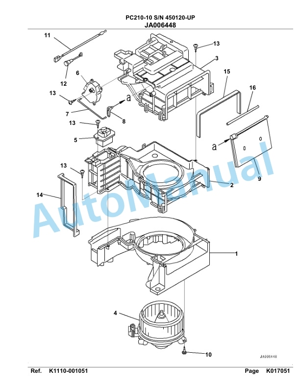Komatsu PC210-10 Hydraulic Excavator Parts Manual 450120-Up 4 Komatsu PC210-10 Hydraulic Excavator Parts Manual 450120-Up-4