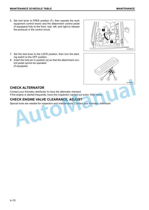 Komatsu PC210-10, PC210LC-10 Hydraulic Excavator Operation and Maintenance Manual UENAM01270 5 Komatsu PC210-10, PC210LC-10 Hydraulic Excavator Operation and Maintenance Manual UENAM01270 - Image 5