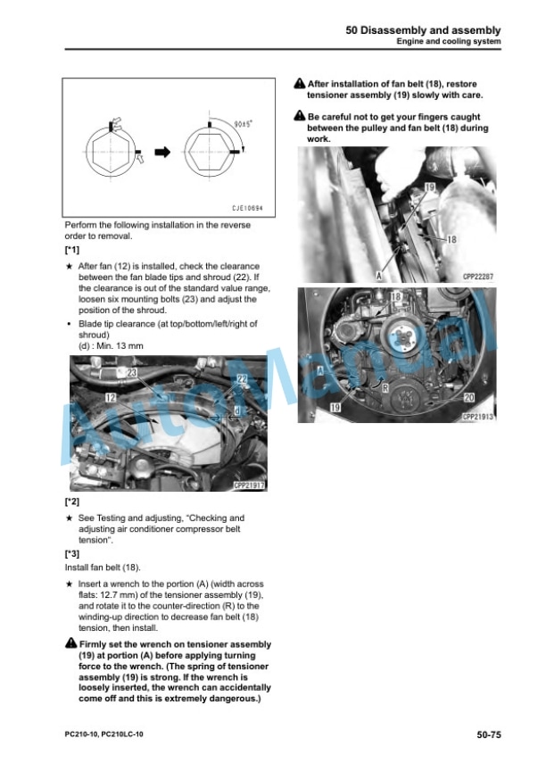 Komatsu PC210-10, PC210LC-10 Hydraulic Excavator Shop Manual UEN05842-01 5 Komatsu PC210-10, PC210LC-10 Hydraulic Excavator Shop Manual UEN05842-01 - Image 5
