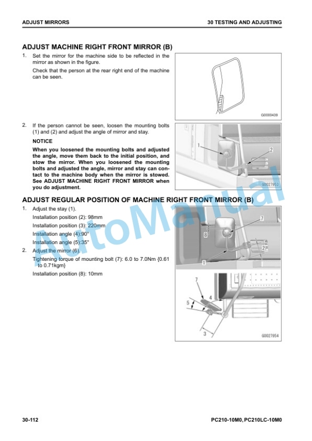 Komatsu PC210-10M0, PC210LC-10M0 Hydraulic Excavator Shop Manual SEN06701-01 2 Komatsu PC210-10M0, PC210LC-10M0 Hydraulic Excavator Shop Manual SEN06701-01 - Image 2