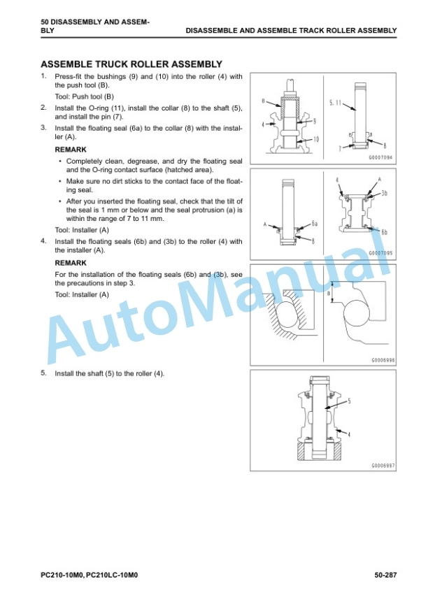 Komatsu PC210-10M0, PC210LC-10M0 Hydraulic Excavator Shop Manual SEN06701-01 5 Komatsu PC210-10M0, PC210LC-10M0 Hydraulic Excavator Shop Manual SEN06701-01 - Image 5