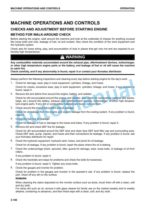 Komatsu PC210-11, PC210LC-11 Hydraulic Excavator Operation and Maintenance Manual PEN00965-01 3 Komatsu PC210-11, PC210LC-11 Hydraulic Excavator Operation and Maintenance Manual PEN00965-01 - Image 3