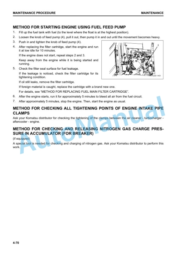Komatsu PC210-11, PC210LC-11 Hydraulic Excavator Operation and Maintenance Manual PEN01653-03 5 Komatsu PC210-11, PC210LC-11 Hydraulic Excavator Operation and Maintenance Manual PEN01653-03 - Image 5