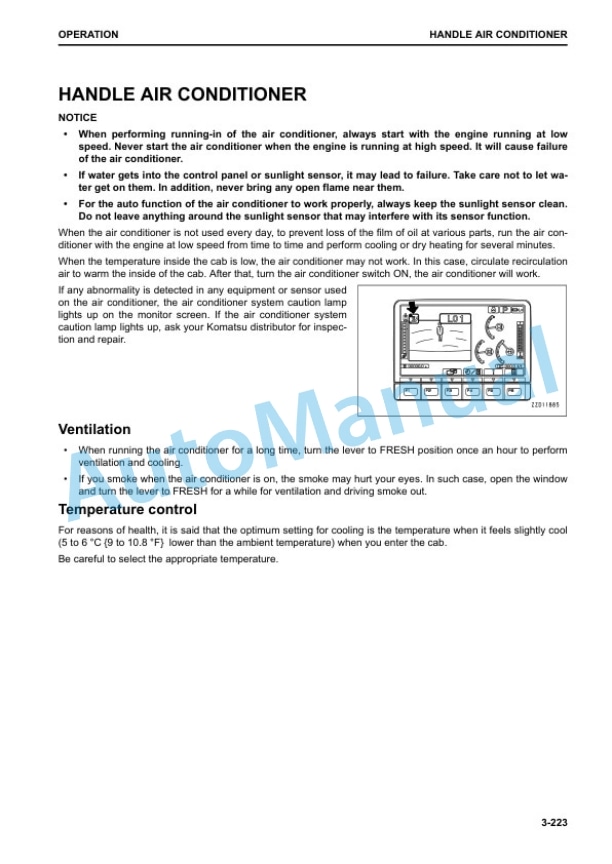 Komatsu PC210-11, PC210LC-11, PC210NLC-11, PC230NHD-11 Hydraulic Excavator Operation and Maintenance Manual UENAM01183 4 Komatsu PC210-11, PC210LC-11, PC210NLC-11, PC230NHD-11 Hydraulic Excavator Operation and Maintenance Manual UENAM01183 - Image 4