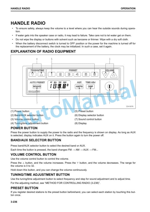 Komatsu PC210-11, PC210LC-11, PC210NLC-11, PC230NHD-11 Hydraulic Excavator Operation and Maintenance Manual UENAM01184 4 Komatsu PC210-11, PC210LC-11, PC210NLC-11, PC230NHD-11 Hydraulic Excavator Operation and Maintenance Manual UENAM01184 - Image 4