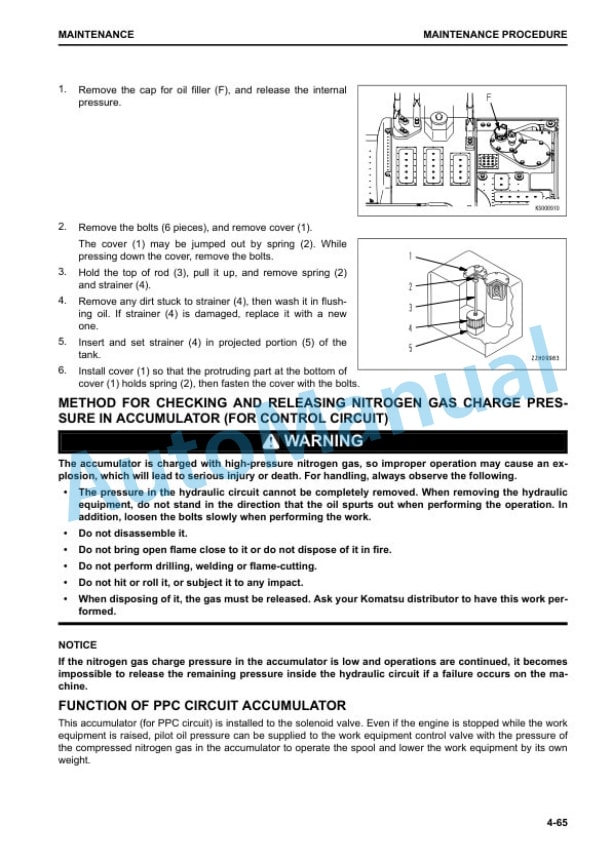 Komatsu PC210-11, PC210LC-11, PC210NLC-11, PC230NHD-11 Hydraulic Excavator Operation and Maintenance Manual UENAM01383 5 Komatsu PC210-11, PC210LC-11, PC210NLC-11, PC230NHD-11 Hydraulic Excavator Operation and Maintenance Manual UENAM01383 - Image 5