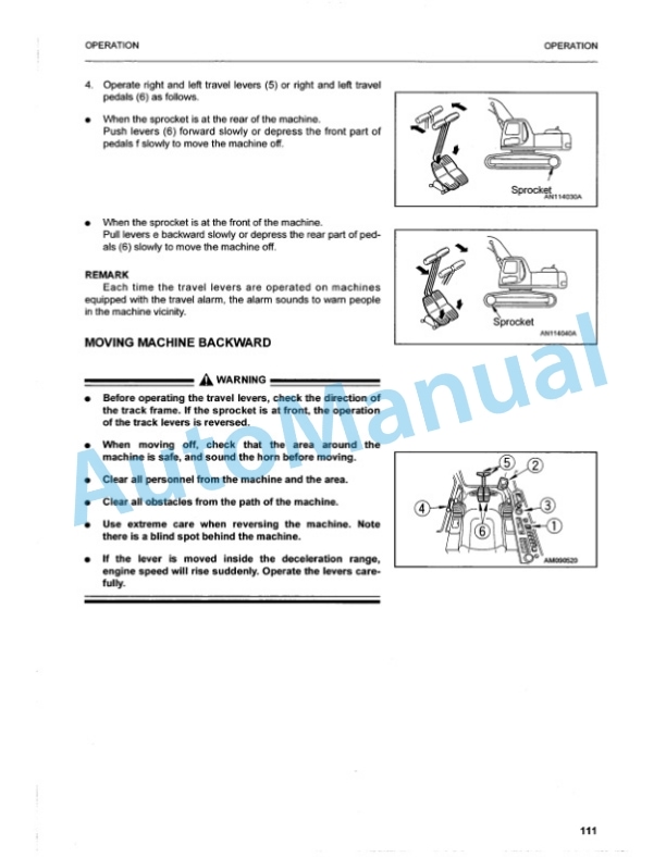 Komatsu PC210-6K, PC210LC-6K, PC240LC-6K, PC240NLC-6K Hydraulic Excavator Operation and Maintenance Manual EEAM006007 3 Komatsu PC210-6K, PC210LC-6K, PC240LC-6K, PC240NLC-6K Hydraulic Excavator Operation and Maintenance Manual EEAM006007 - Image 3