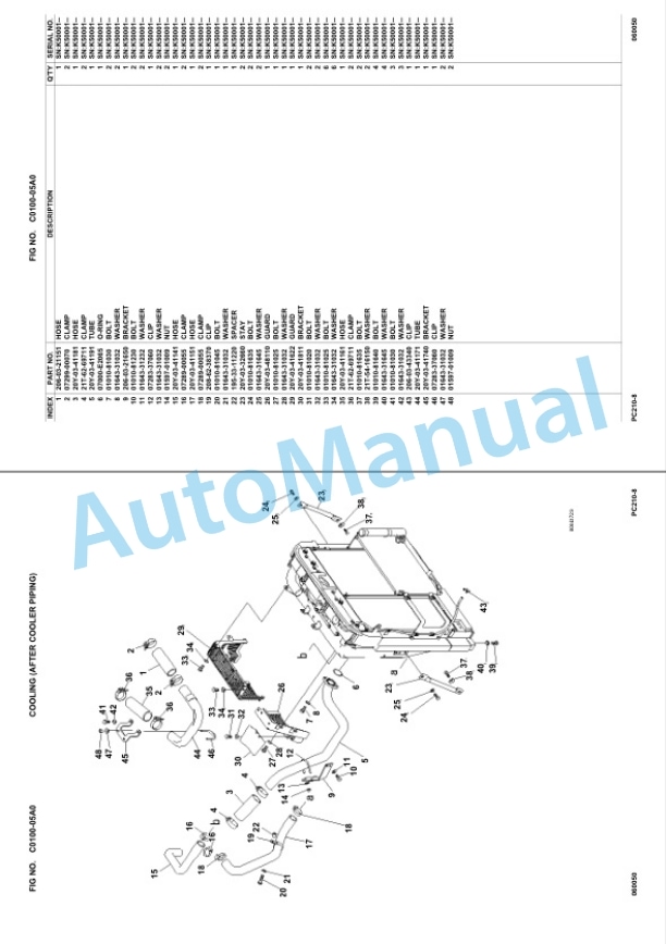 Komatsu PC210-8, PC210LC-8, PC210NLC-8 Hydraulic Excavator Parts Manual UEPC000700 2 Komatsu PC210-8, PC210LC-8, PC210NLC-8 Hydraulic Excavator Parts Manual UEPC000700-2
