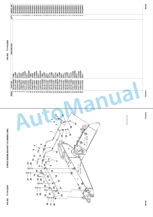 Komatsu PC210-8, PC210LC-8, PC210NLC-8 Hydraulic Excavator Parts Manual UEPC000700 4 Komatsu PC210-8, PC210LC-8, PC210NLC-8 Hydraulic Excavator Parts Manual UEPC000700-4