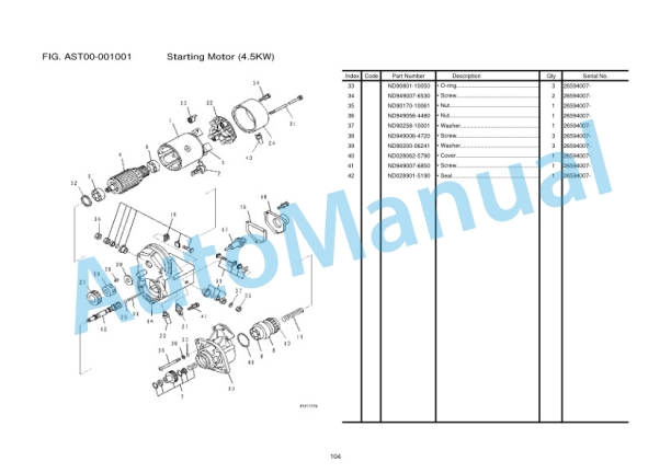 Alternative view of Komatsu PC210-8M0, PC210LC-8M0 Hydraulic Excavator Parts Manual FEN02802-00-NI02