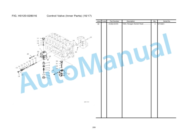 Komatsu PC210-8M0, PC210LC-8M0 Hydraulic Excavator Parts Manual FEN02802-00-NI02 3 Komatsu PC210-8M0, PC210LC-8M0 Hydraulic Excavator Parts Manual FEN02802-00-NI02 - Image 3