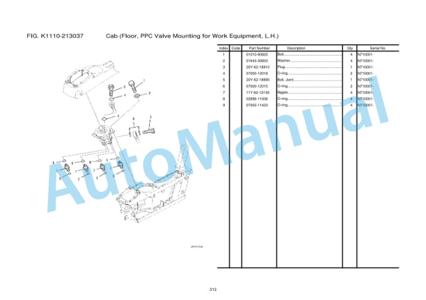 Komatsu PC210-8M0, PC210LC-8M0 Hydraulic Excavator Parts Manual FEN02802-00-NI02 4 Komatsu PC210-8M0, PC210LC-8M0 Hydraulic Excavator Parts Manual FEN02802-00-NI02 - Image 4