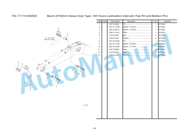 Komatsu PC210-8M0, PC210LC-8M0 Hydraulic Excavator Parts Manual FEN02802-00-NI02 5 Komatsu PC210-8M0, PC210LC-8M0 Hydraulic Excavator Parts Manual FEN02802-00-NI02 - Image 5