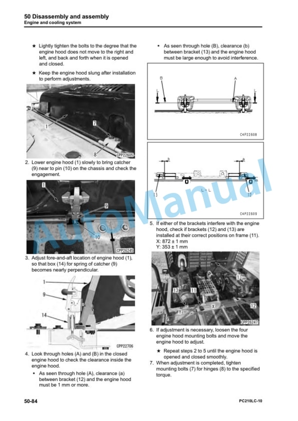Komatsu PC210LC-10 Hydraulic Excavator Shop Manual CEBM026702 5 Komatsu PC210LC-10 Hydraulic Excavator Shop Manual CEBM026702 - Image 5