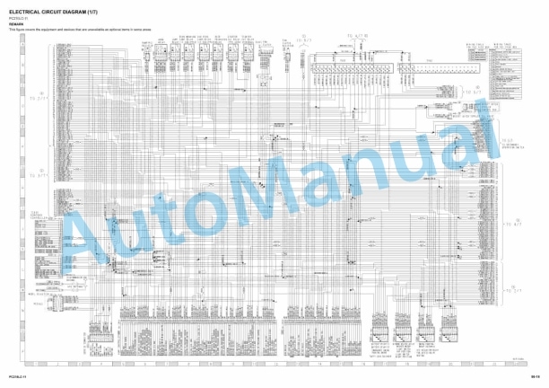 Komatsu PC210LC-11 Hydraulic and Electrical Diagram-4