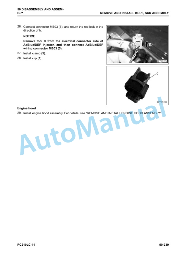 Komatsu PC210LC-11 Hydraulic Excavator Shop Manual SEN06695-03 5 Komatsu PC210LC-11 Hydraulic Excavator Shop Manual SEN06695-03 - Image 5