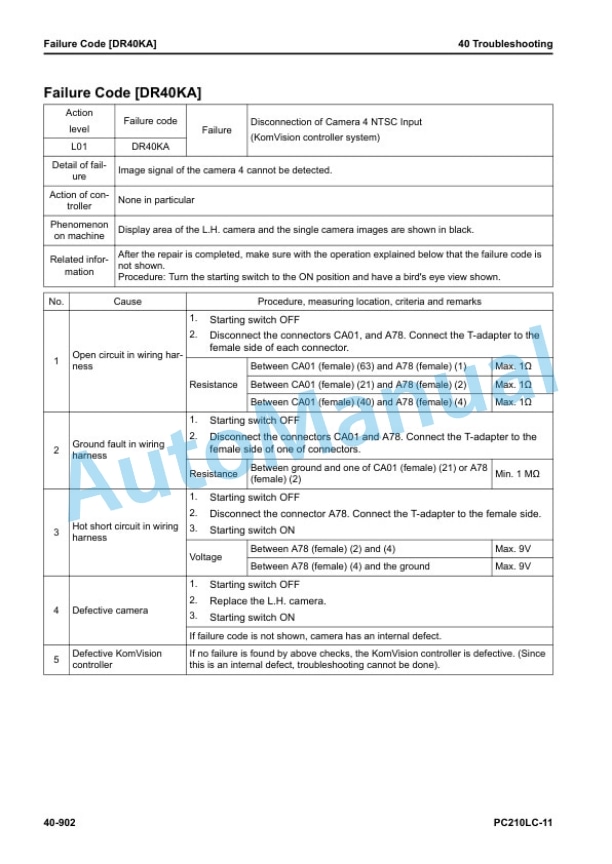 Komatsu PC210LC-11 Hydraulic Excavator Shop Manual SEN06695-10 4 Komatsu PC210LC-11 Hydraulic Excavator Shop Manual SEN06695-10 - Image 4