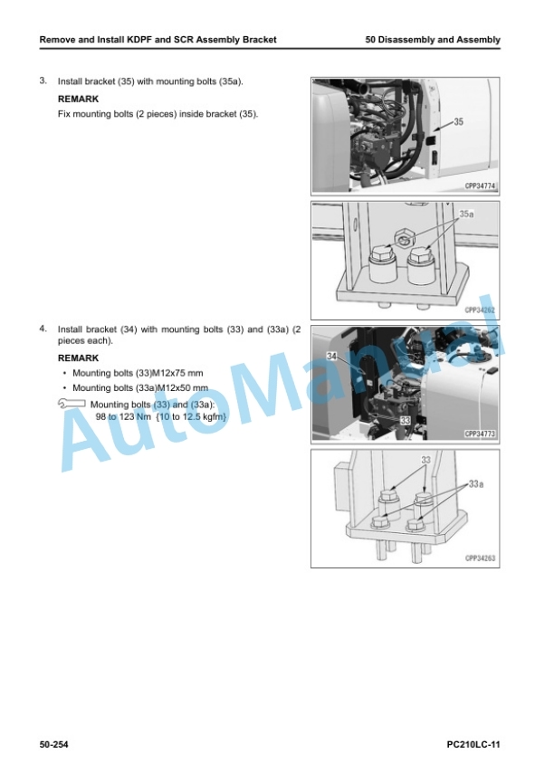 Komatsu PC210LC-11 Hydraulic Excavator Shop Manual SEN06695-10 5 Komatsu PC210LC-11 Hydraulic Excavator Shop Manual SEN06695-10 - Image 5
