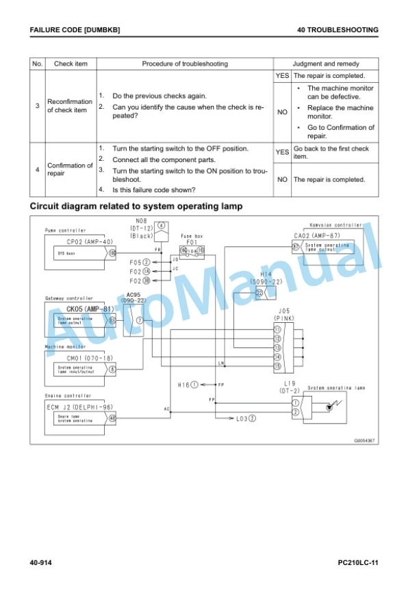 Komatsu PC210LC-11 Hydraulic Excavator Shop Manual SEN06734-01 4 Komatsu PC210LC-11 Hydraulic Excavator Shop Manual SEN06734-01 - Image 4