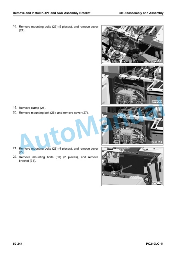 Komatsu PC210LC-11 Hydraulic Excavator Shop Manual SEN06734-11 5 Komatsu PC210LC-11 Hydraulic Excavator Shop Manual SEN06734-11 - Image 5