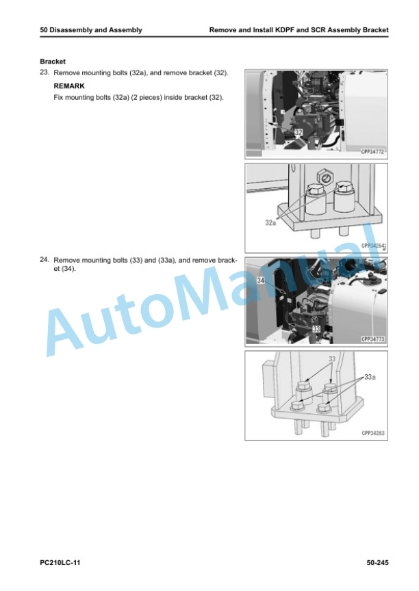 Komatsu PC210LC-11 Hydraulic Excavator Shop Manual SEN06805-09 5 Komatsu PC210LC-11 Hydraulic Excavator Shop Manual SEN06805-09 - Image 5