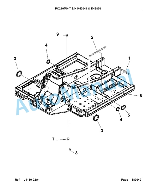Komatsu PC210MH-7 Hydraulic Excavator Parts Manual - K42041 - K42870 2 Komatsu PC210MH-7 Hydraulic Excavator Parts Manual - K42041 - K42870-2