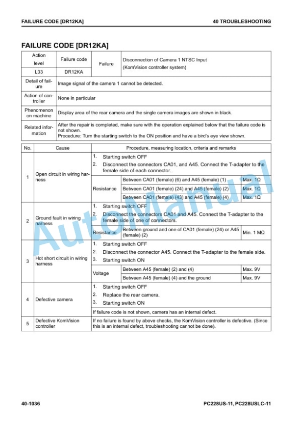 Komatsu PC228US-11, PC228USLC-11 Hydraulic Excavator Shop Manual SEN06660-03 4 Komatsu PC228US-11, PC228USLC-11 Hydraulic Excavator Shop Manual SEN06660-03 - Image 4