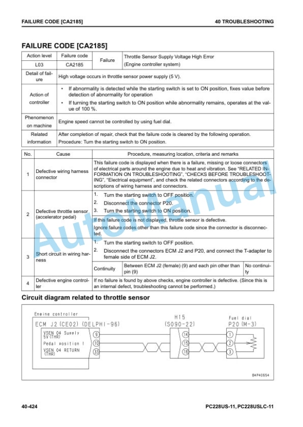 Komatsu PC228US-11, PC228USLC-11 Hydraulic Excavator Shop Manual SEN06660-08 3 Komatsu PC228US-11, PC228USLC-11 Hydraulic Excavator Shop Manual SEN06660-08 - Image 3
