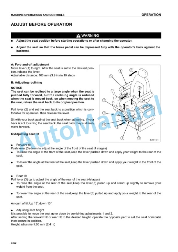Komatsu PC228US-3, PC228USLC-3 Hydraulic Excavator Operation and Maintenance Manual SEAM039400T 3 Komatsu PC228US-3, PC228USLC-3 Hydraulic Excavator Operation and Maintenance Manual SEAM039400T - Image 3