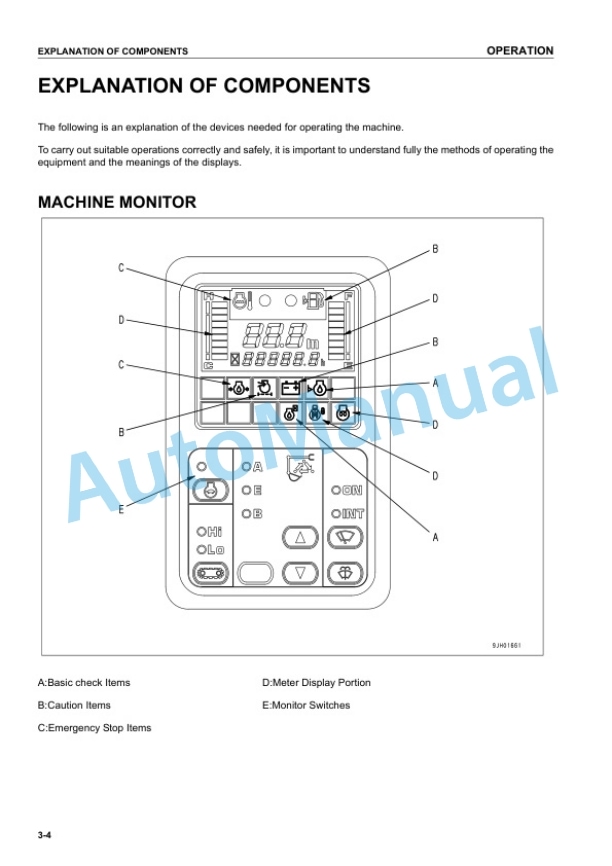 Komatsu PC228US-3, PC228USLC-3 Hydraulic Excavator Operation and Maintenance Manual SEAM039401T 2 Komatsu PC228US-3, PC228USLC-3 Hydraulic Excavator Operation and Maintenance Manual SEAM039401T - Image 2