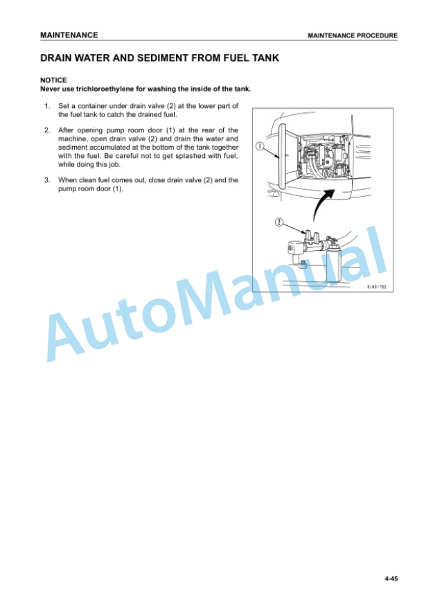 Komatsu PC228US-3, PC228USLC-3 Hydraulic Excavator Operation and Maintenance Manual SEAM039401T 5 Komatsu PC228US-3, PC228USLC-3 Hydraulic Excavator Operation and Maintenance Manual SEAM039401T - Image 5