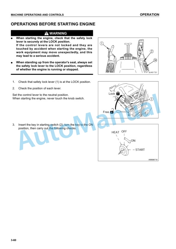 Komatsu PC228US-3, PC228USLC-3 Hydraulic Excavator Operation and Maintenance Manual SEAM039701P 3 Komatsu PC228US-3, PC228USLC-3 Hydraulic Excavator Operation and Maintenance Manual SEAM039701P - Image 3
