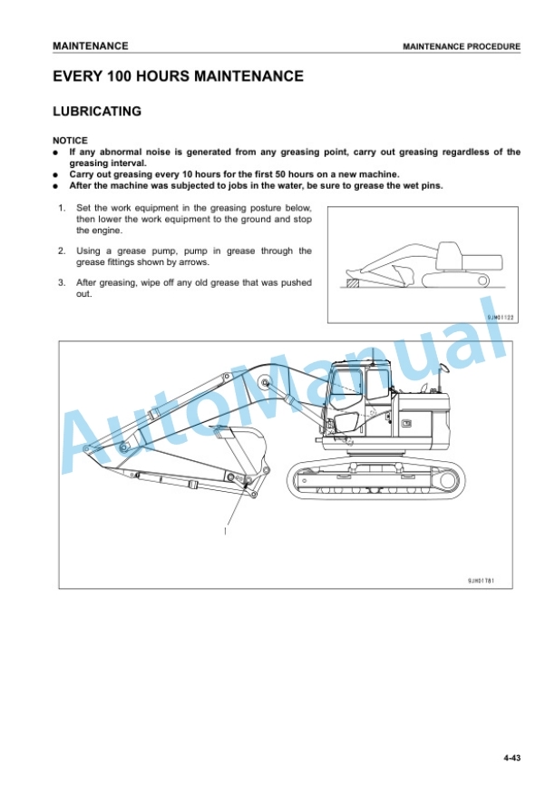 Komatsu PC228US-3, PC228USLC-3 Hydraulic Excavator Operation and Maintenance Manual SEAM039701P 5 Komatsu PC228US-3, PC228USLC-3 Hydraulic Excavator Operation and Maintenance Manual SEAM039701P - Image 5