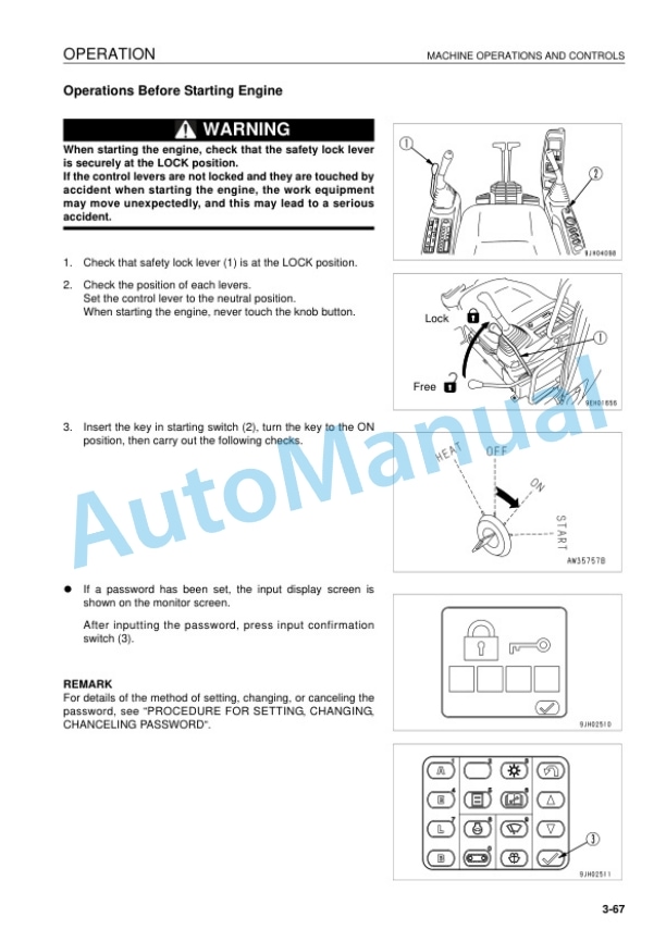 Komatsu PC228US-3, PC228USLC-3 Hydraulic Excavator Operation and Maintenance Manual UEAM002603 3 Komatsu PC228US-3, PC228USLC-3 Hydraulic Excavator Operation and Maintenance Manual UEAM002603 - Image 3