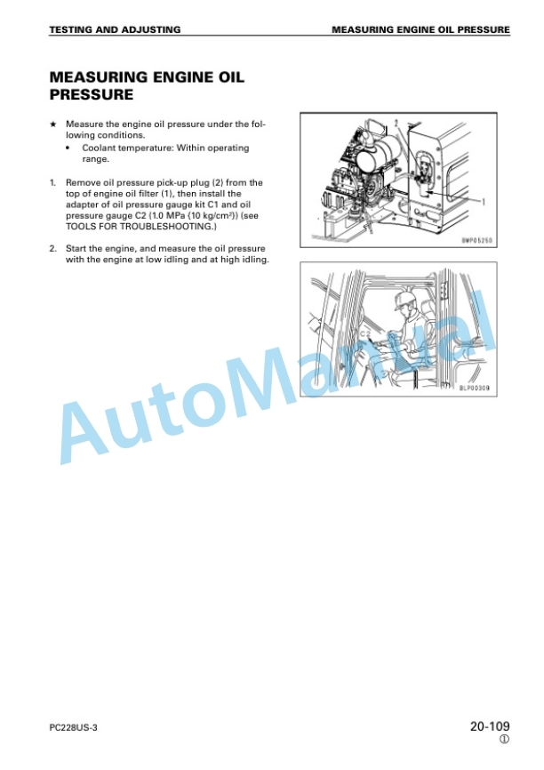 Komatsu PC228US-3, PC228USLC-3 Hydraulic Excavator Shop Manual SEBM023104 3 Komatsu PC228US-3, PC228USLC-3 Hydraulic Excavator Shop Manual SEBM023104 - Image 3
