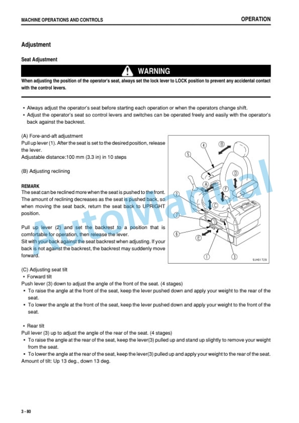 Komatsu PC228US-3E0, PC228USLC-3E0 Hydraulic Excavator Operation and Maintenance Manual TEN00355-03 3 Komatsu PC228US-3E0, PC228USLC-3E0 Hydraulic Excavator Operation and Maintenance Manual TEN00355-03 - Image 3