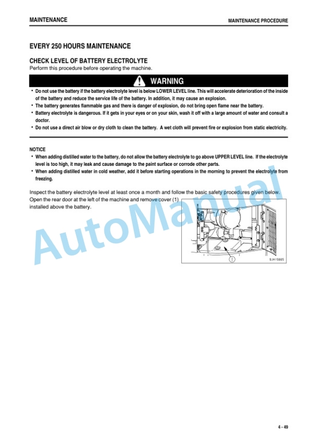 Komatsu PC228US-8, PC228USLC-8 Hydraulic Excavator Operation and Maintenance Manual TEN00434-05-5
