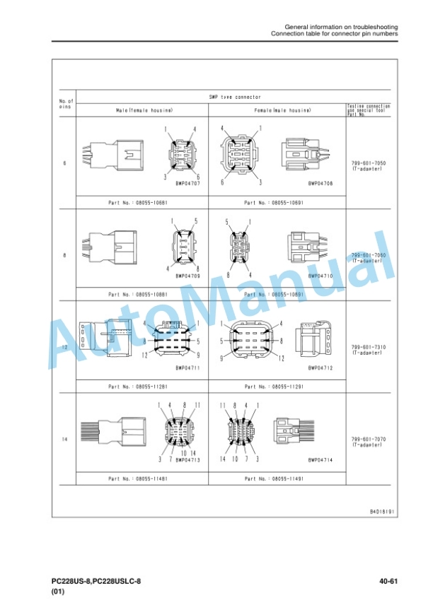 Komatsu PC228US-8, PC228USLC-8 Hydraulic Excavator Shop Manual SEN05331-09 3 Komatsu PC228US-8, PC228USLC-8 Hydraulic Excavator Shop Manual SEN05331-09 - Image 3