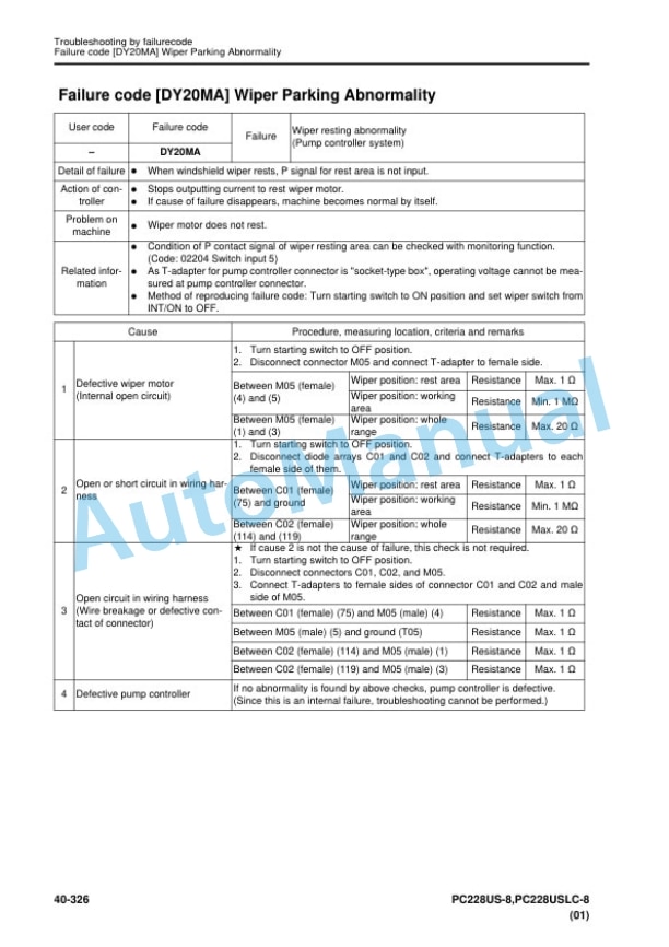 Komatsu PC228US-8, PC228USLC-8 Hydraulic Excavator Shop Manual SEN05331-09 4 Komatsu PC228US-8, PC228USLC-8 Hydraulic Excavator Shop Manual SEN05331-09 - Image 4