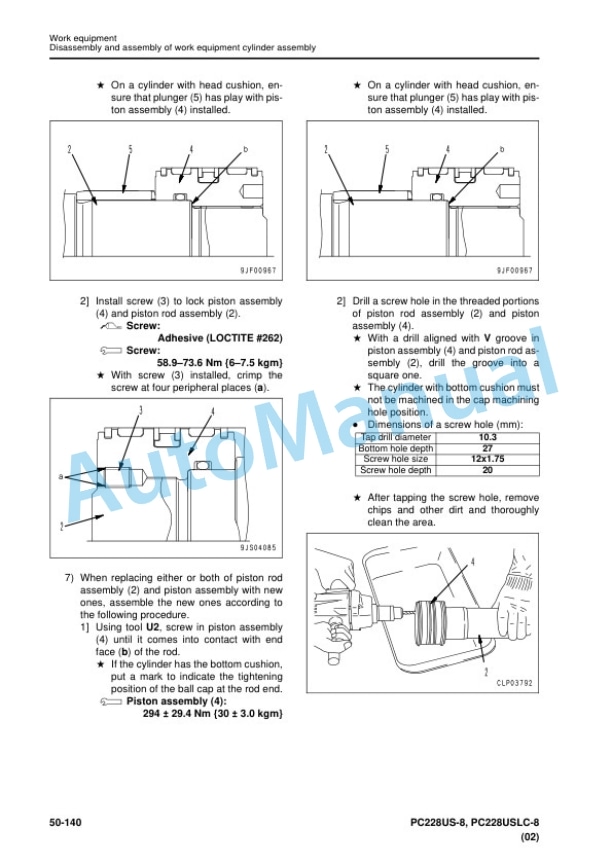Komatsu PC228US-8, PC228USLC-8 Hydraulic Excavator Shop Manual SEN05331-09 5 Komatsu PC228US-8, PC228USLC-8 Hydraulic Excavator Shop Manual SEN05331-09 - Image 5