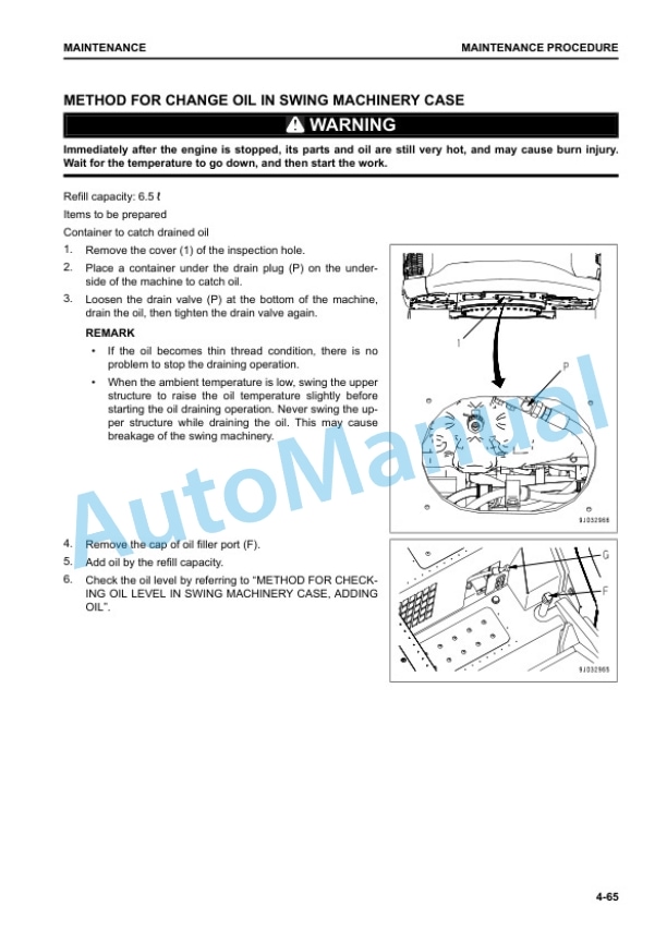 Komatsu PC228USLC-11E0 Hydraulic Excavator Operation and Maintenance Manual EENAM04010 5 Komatsu PC228USLC-11E0 Hydraulic Excavator Operation and Maintenance Manual EENAM04010 - Image 5