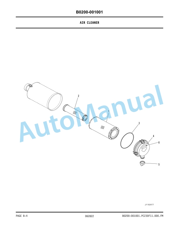 Komatsu PC230F-11 Hydraulic Excavator Parts Manual BEPB133201 2 Komatsu PC230F-11 Hydraulic Excavator Parts Manual BEPB133201-2