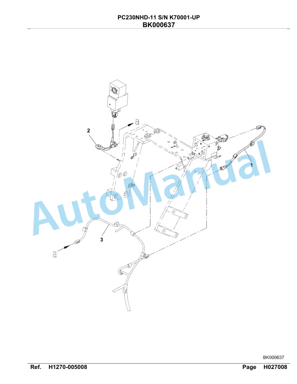 Komatsu PC230NHD-11 Hydraulic Excavator Parts Manual PC00048U 3 Komatsu PC230NHD-11 Hydraulic Excavator Parts Manual PC00048U-3