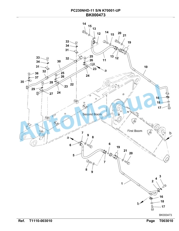 Komatsu PC230NHD-11 Hydraulic Excavator Parts Manual PC00048U 5 Komatsu PC230NHD-11 Hydraulic Excavator Parts Manual PC00048U-5