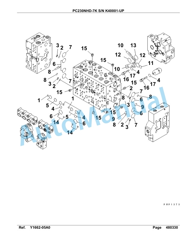 Komatsu PC230NHD-7K Hydraulic Excavator Parts Manual SAA6D15U 5 Komatsu PC230NHD-7K Hydraulic Excavator Parts Manual SAA6D15U-5
